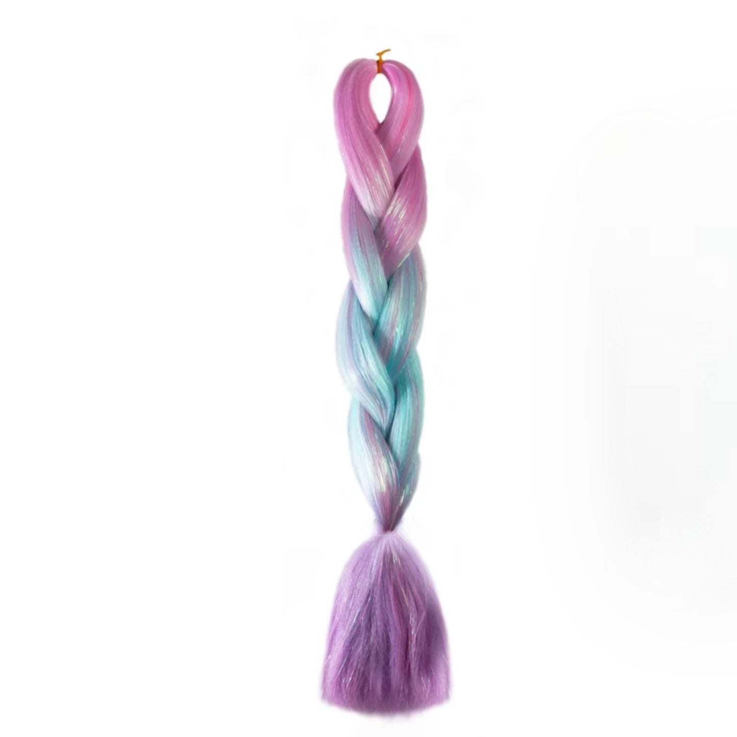 ** NEW ** Mermaid Feed in braid hair with tinsel