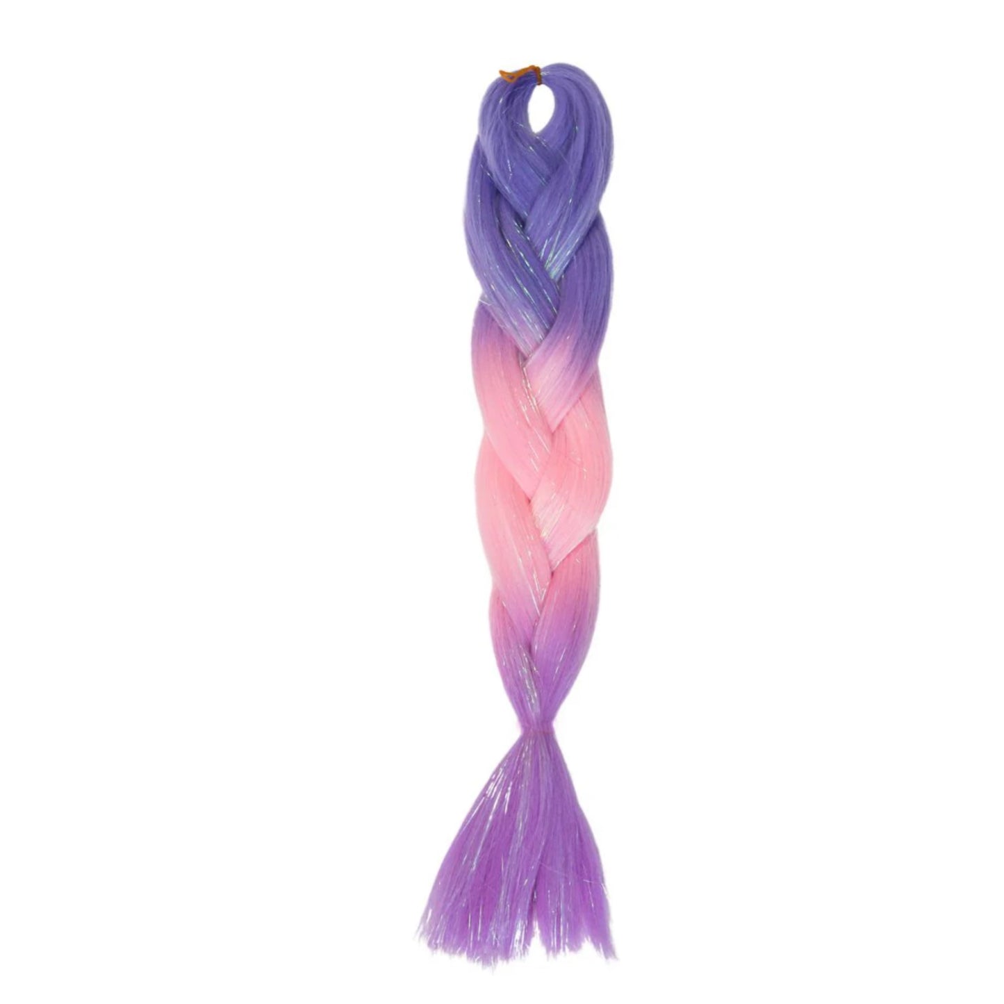 ** NEW ** Mermaid Feed in braid hair with tinsel