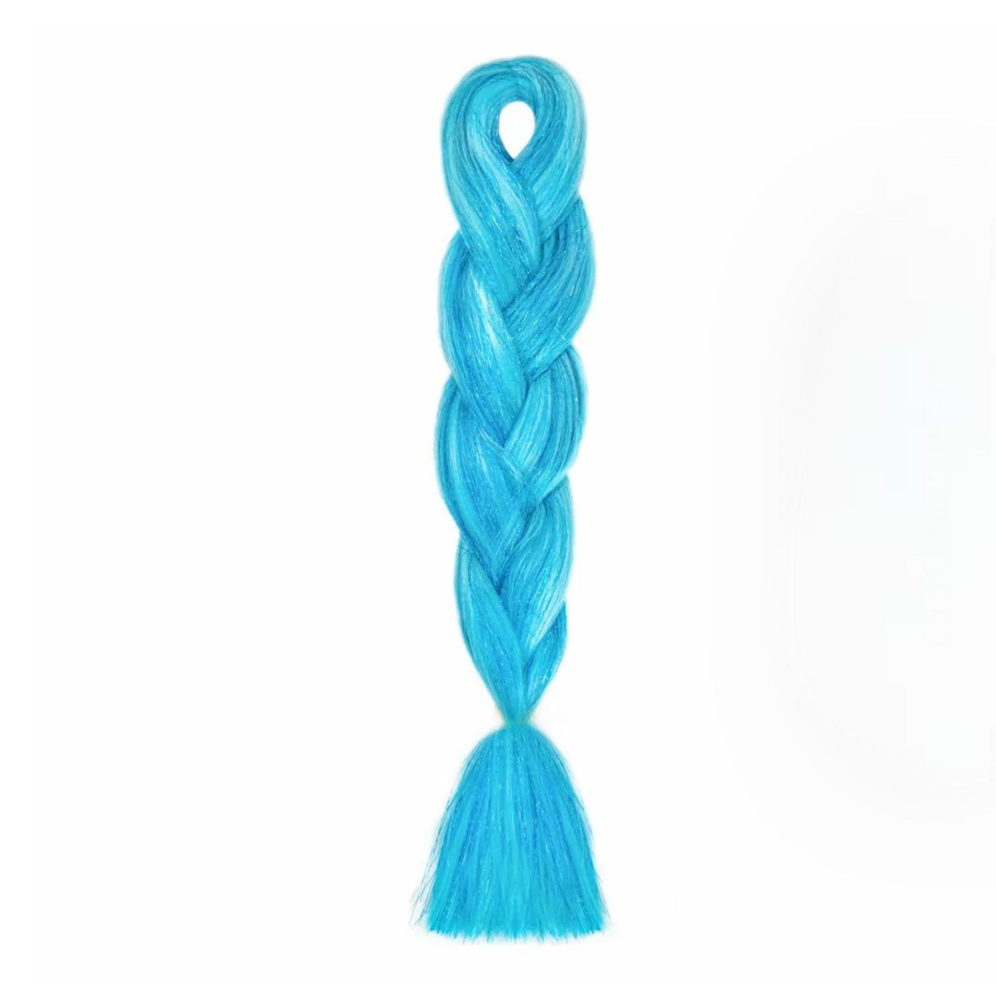 ** NEW ** Mermaid Feed in braid hair with tinsel