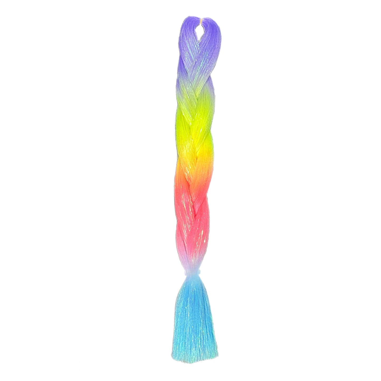 ** NEW ** Mermaid Feed in braid hair with tinsel