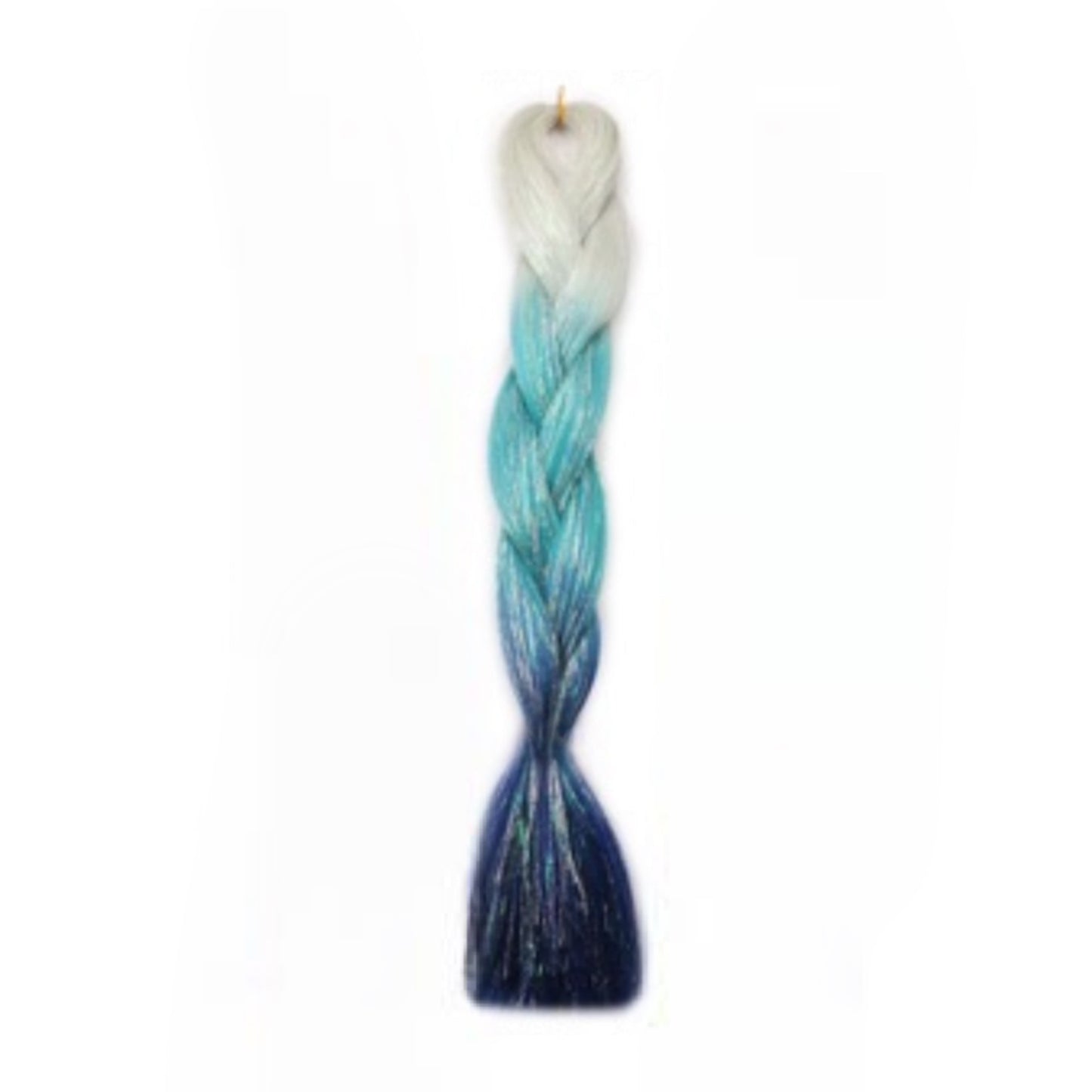 ** NEW ** Mermaid Feed in braid hair with tinsel
