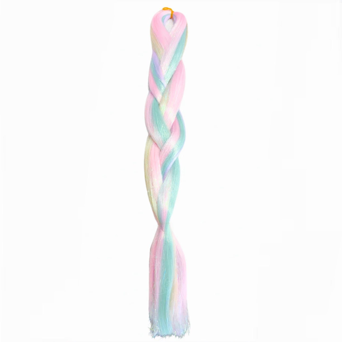 ** NEW ** Mermaid Feed in braid hair with tinsel